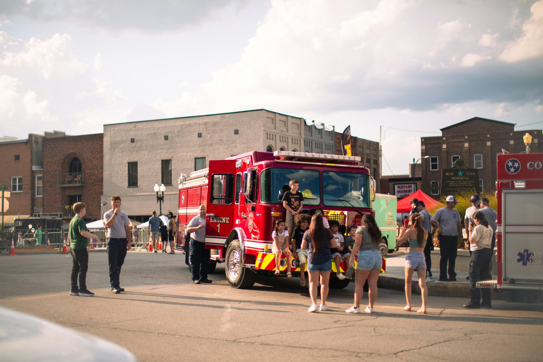 Fire department community outreach event